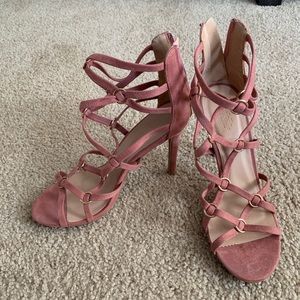Mauve Strappy heels